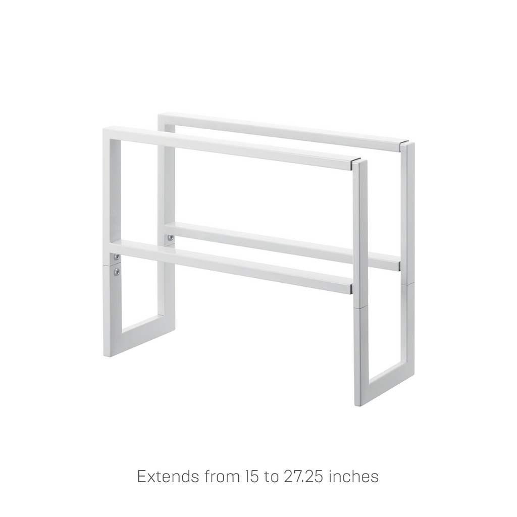 Two-Tier Expandable Shoe Rack (11.8" H)  - Steel