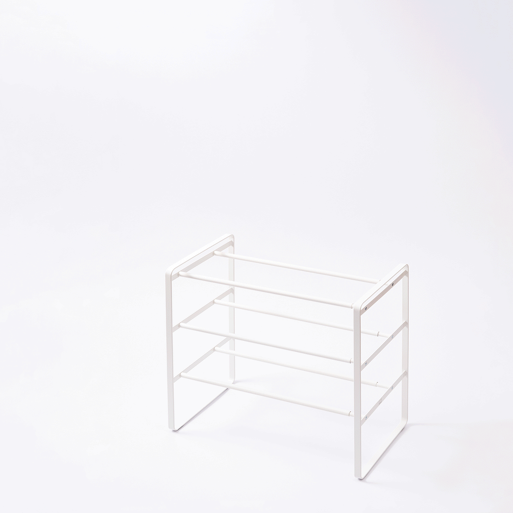 Three-Tier Expandable Shoe Rack (18" H)  - Steel