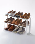 Two-Tier Expandable Shoe Rack (11.8" H)  - Steel