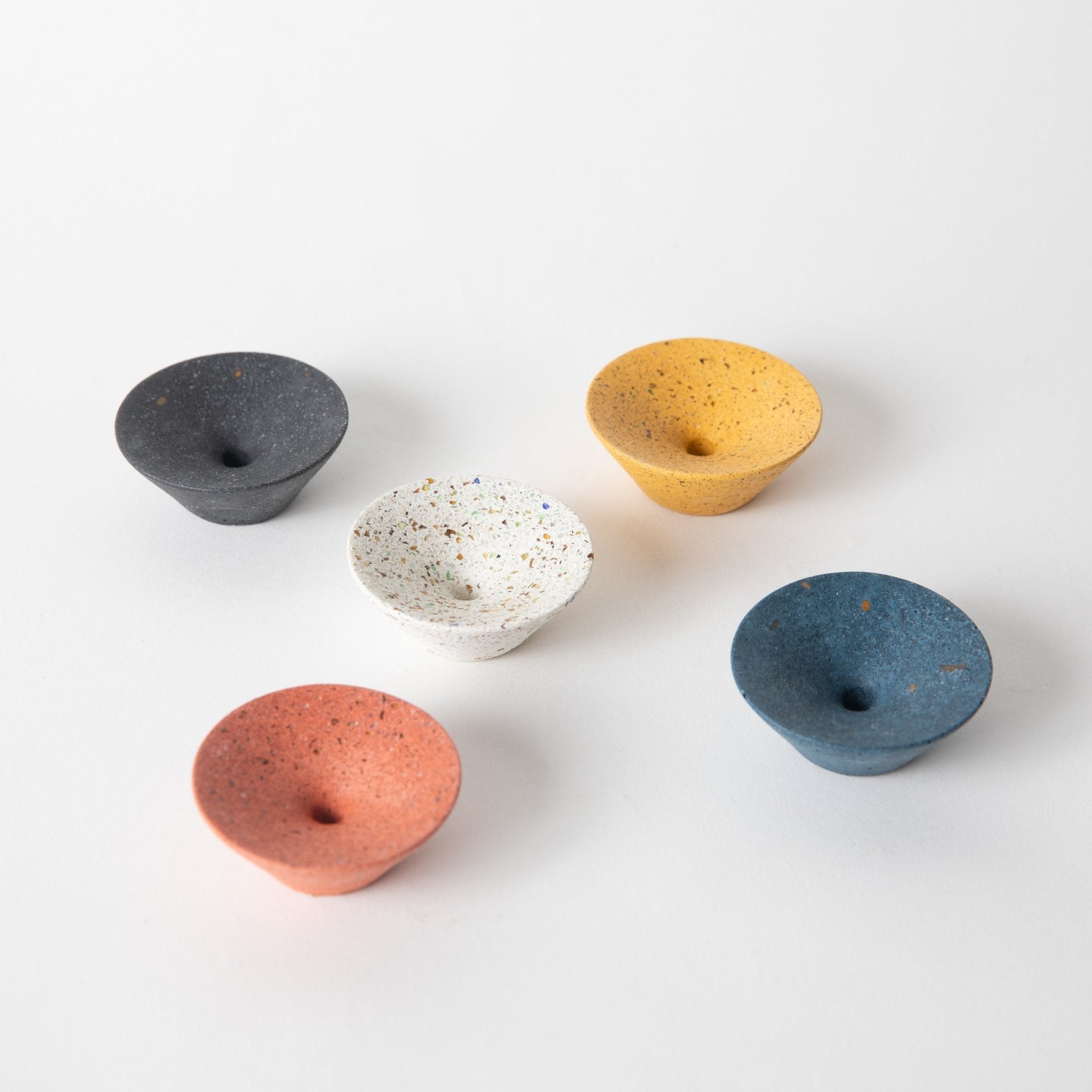 Dimple Wall Hook, Small | Black Terrazzo