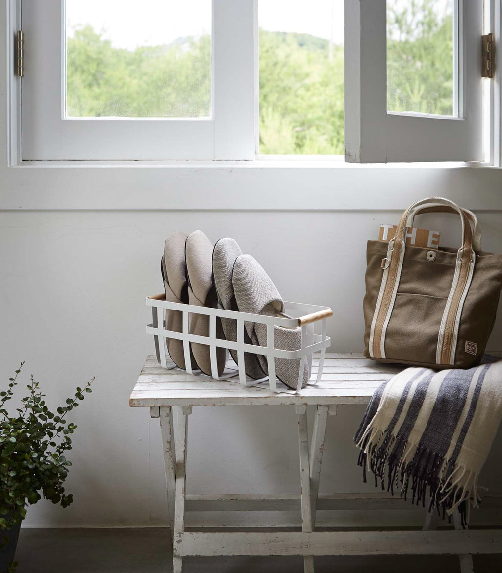 Storage Basket - Small - Steel + Wood